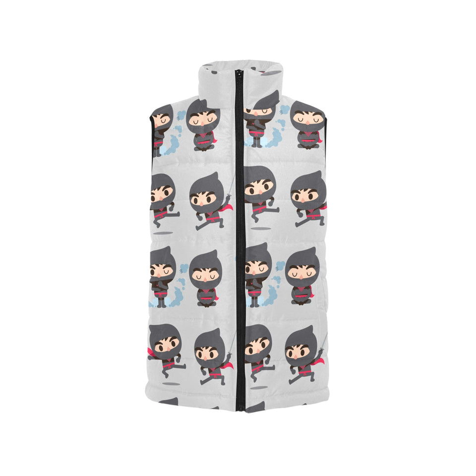 Cute ninja pattern Men's Padded Vest