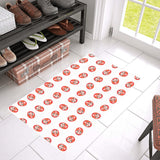 Daruma japanese wooden doll pattern Doormat