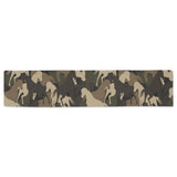 Horse Camouflage Pattern Table Runner