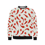 Chili pattern Men's Crew Neck Sweatshirt