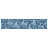Hand drawn sailboat pattern Table Runner