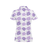 Hedgehog Pattern Print Design 05 Women's All Over Print Polo Shirt