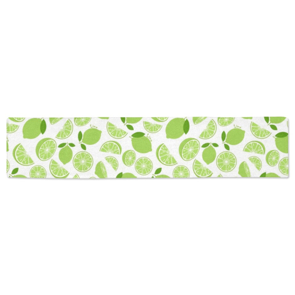 Lime design pattern Table Runner