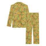 Corn Pattern Print Design 01 Women's Long Pajama Set