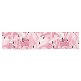 Pink flamingos pattern background Table Runner
