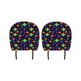 Colorful halloween background Car Headrest Cover