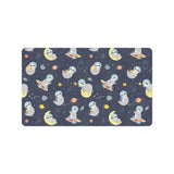 Cute sloth astronaut star planet rocket pattern Doormat