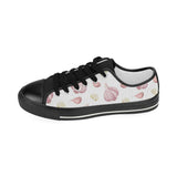 Garlic pattern Kids' Boys' Girls' Low Top Canvas Shoes Black