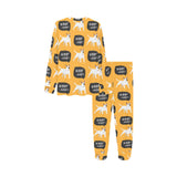 Bull Terrier Pattern Print Design 03 Kids' Boys' Girls' All Over Print Pajama Set