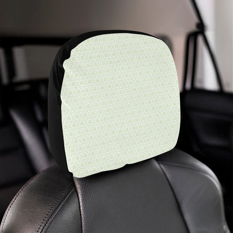 Cucumber pattern background Car Headrest Cover