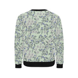hand drawn blueberry pattern Men's Crew Neck Sweatshirt