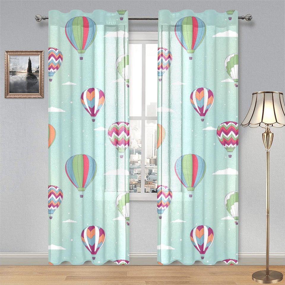 Hot Air Balloon design Pattern Gauze Curtain
