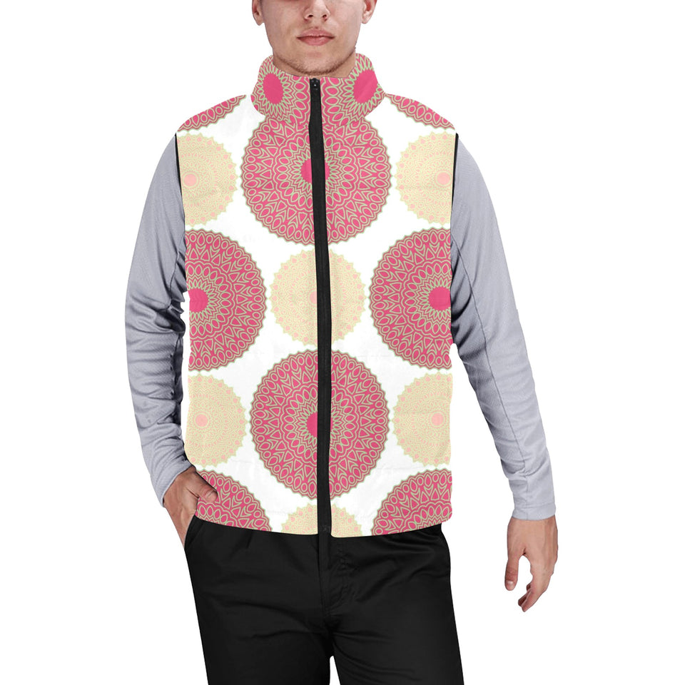 Circle indian pattern Men's Padded Vest