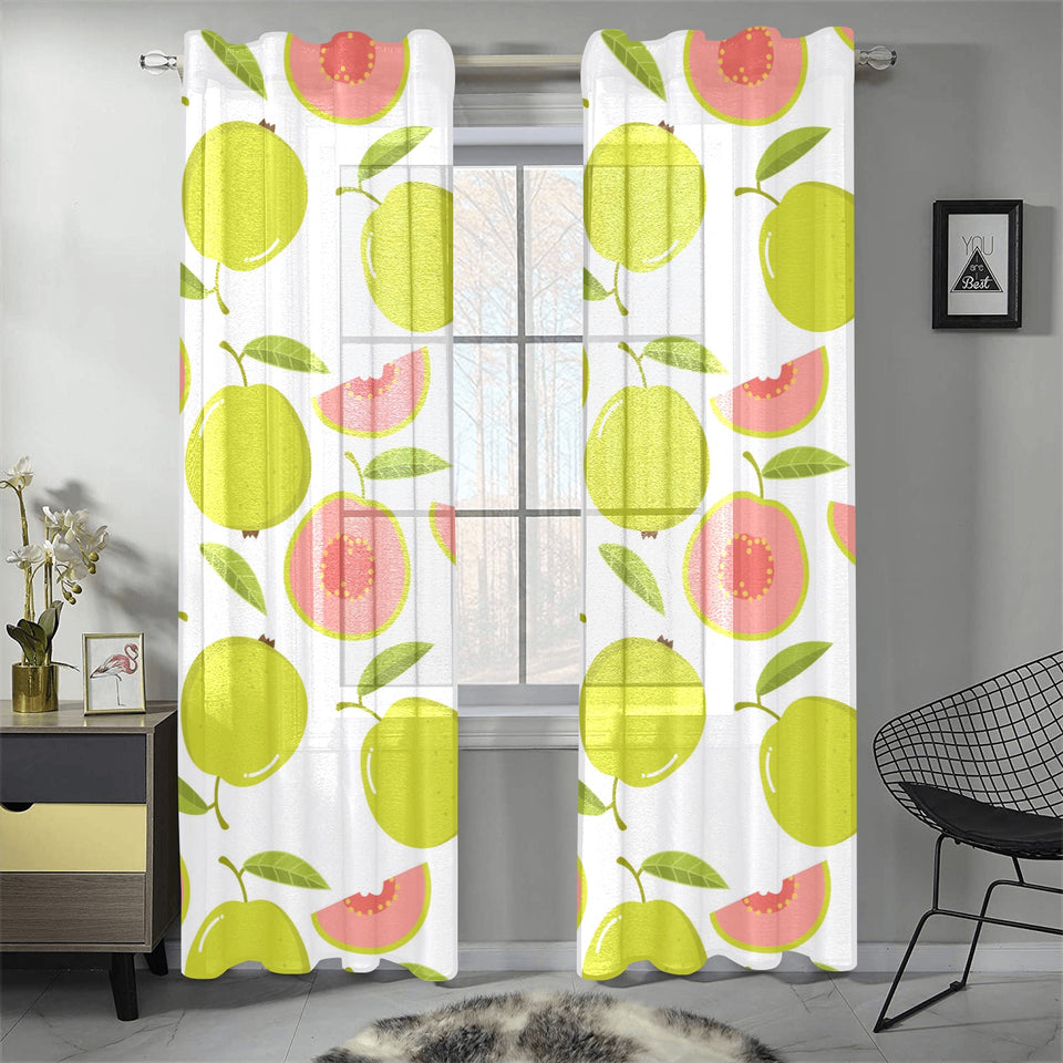 Guava pattern Gauze Curtain