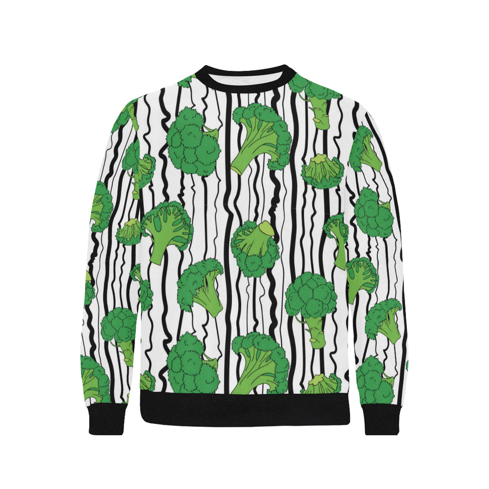 Cool Broccoli pattern Men's Crew Neck Sweatshirt