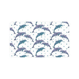 Dolphins pattern dotted background Doormat