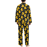 Duck Pattern Print Design 05 Men's Long Pajama Set