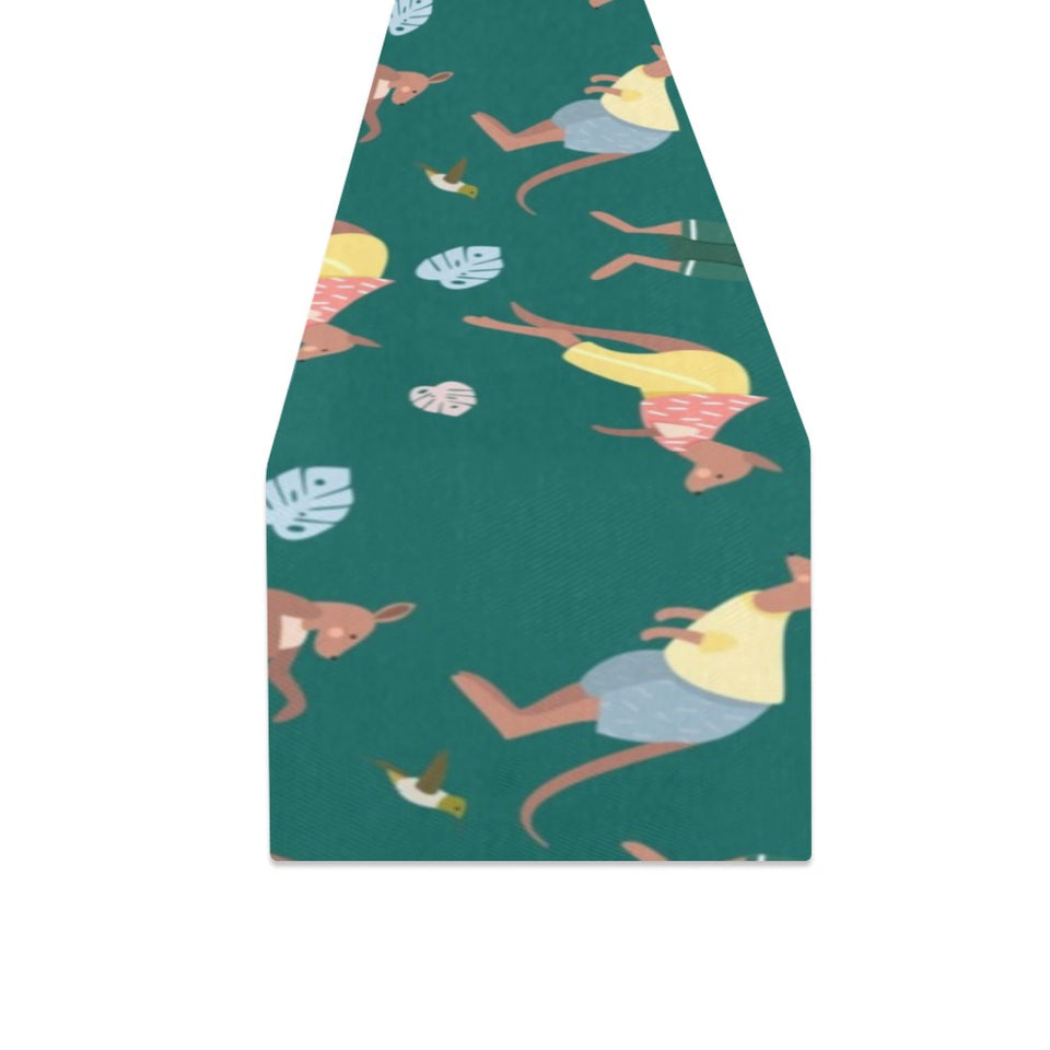 Kangaroo leaves pattern Table Runner