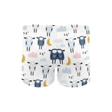 Cute sleeping sheep moon cloud pattern Men's Swimming Trunks