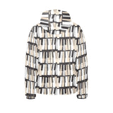 Piano Pattern Print Design 04 Kids' Boys' Girls' Padded Hooded Jacket