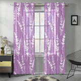 Lavender flowers purple pattern Gauze Curtain