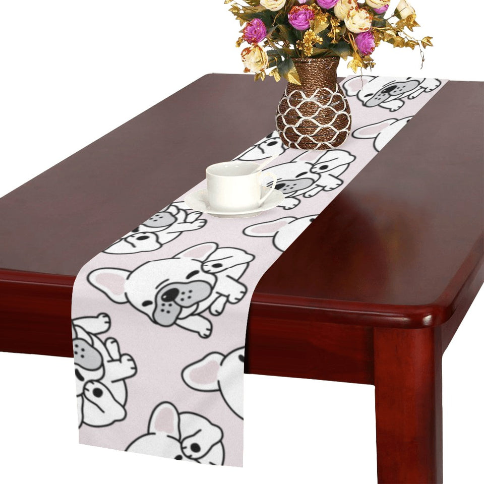 Cute french bulldog pattern Table Runner