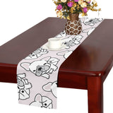 Cute french bulldog pattern Table Runner
