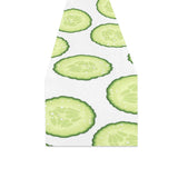 Cucumber slices pattern Table Runner