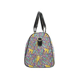 Cute yellow monkey leaves pattern Travel Bag