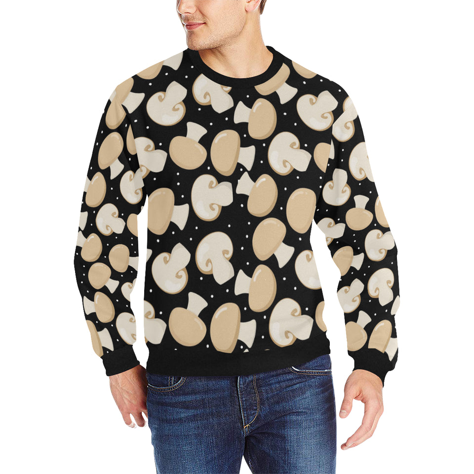 Champignon mushroom pattern Men's Crew Neck Sweatshirt