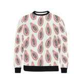 papaya pattern Men's Crew Neck Sweatshirt