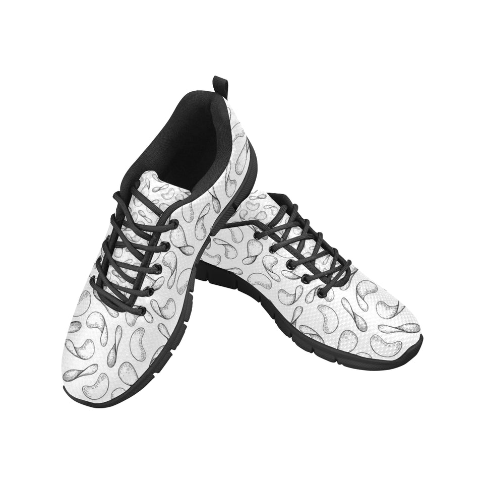 Potato Chips Pattern Print Design 04 Men's Breathable Sneakers ( Model 055)