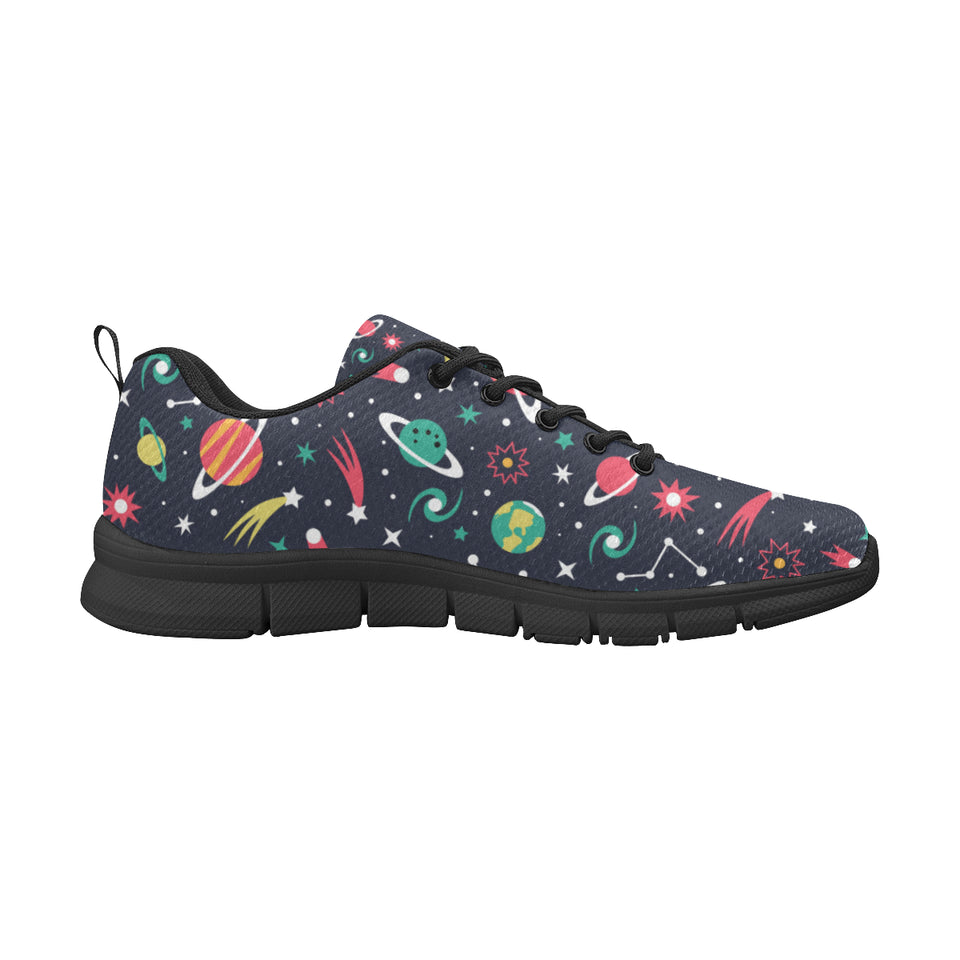 colorful space pattern planet star Women's Sneaker Shoes