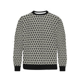 Coffee bean abstract modern pattern Men's Crew Neck Sweatshirt