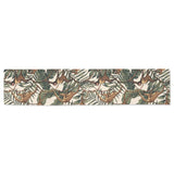 Monkey tropical leaves background Table Runner
