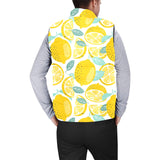 lemon design pattern Men's Padded Vest