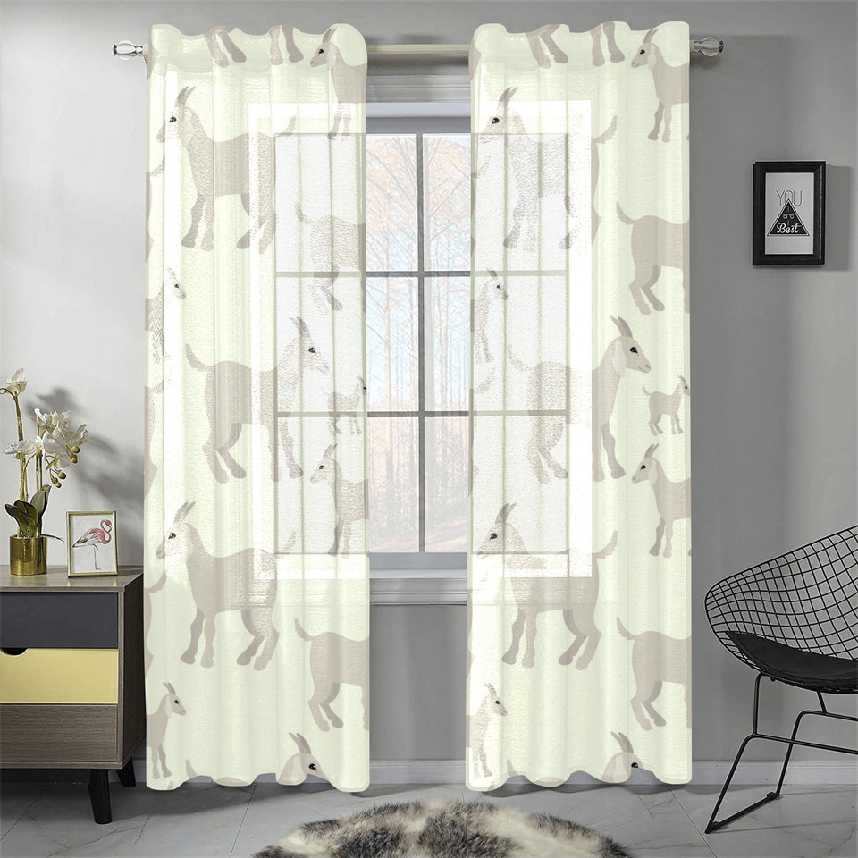 Little young goat pattern Gauze Curtain