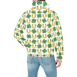 Horseshoes Pattern Print Design 04 Men's Padded Hooded Jacket