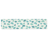 Green ginkgo leaves pattern Table Runner