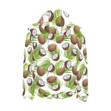 Coconut Pattern Print Design 04 Men's Padded Hooded Jacket