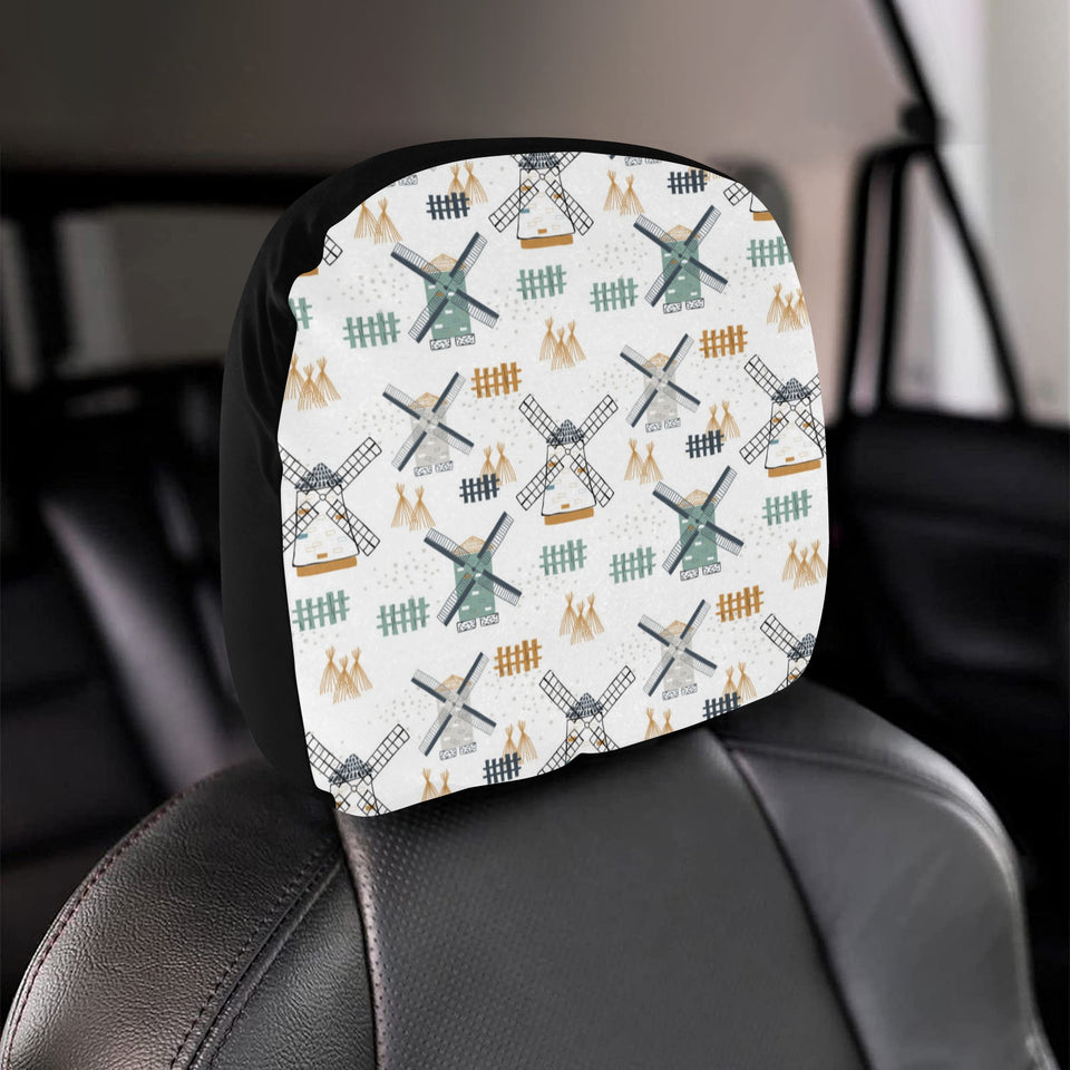windmill pattern Car Headrest Cover