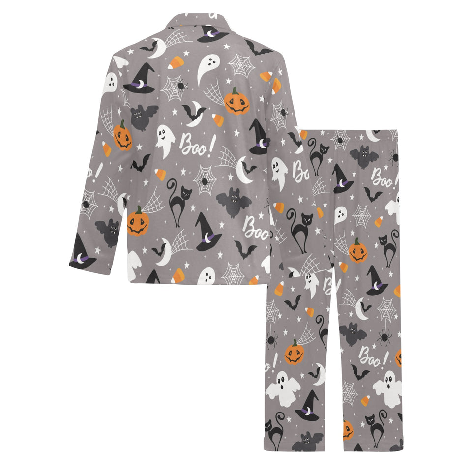Halloween design pattern Men's Long Pajama Set