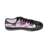 Cute Grape pattern Kids' Boys' Girls' Low Top Canvas Shoes Black