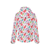 Ladybug Pattern Print Design 03 Women's Padded Hooded Jacket