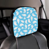 Cute white sea lion seals pattern Car Headrest Cover