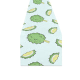 Durian pattern blue background Table Runner