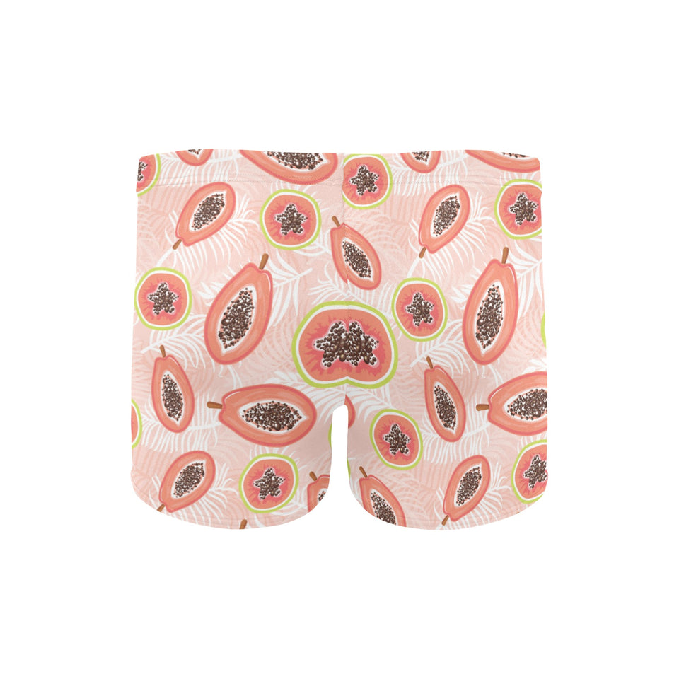papaya leaves pattern Men's Swimming Trunks
