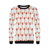 Daruma japanese wooden doll Women's Crew Neck Sweatshirt