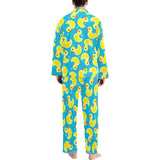 Duck Pattern Print Design 04 Men's Long Pajama Set