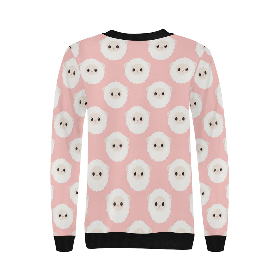 Cute sheep pattern Women's Crew Neck Sweatshirt